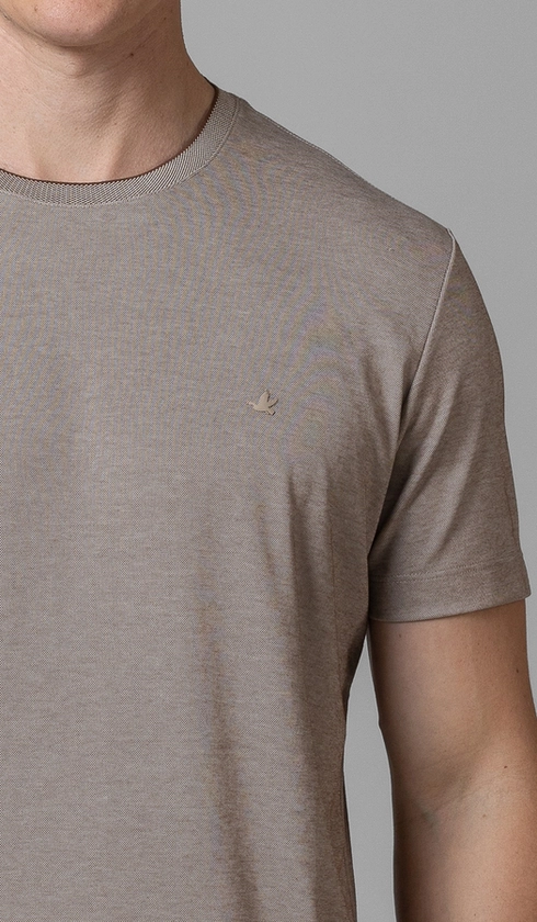 T-Shirt Manga Curta Gola Careca Jet Pima Binada