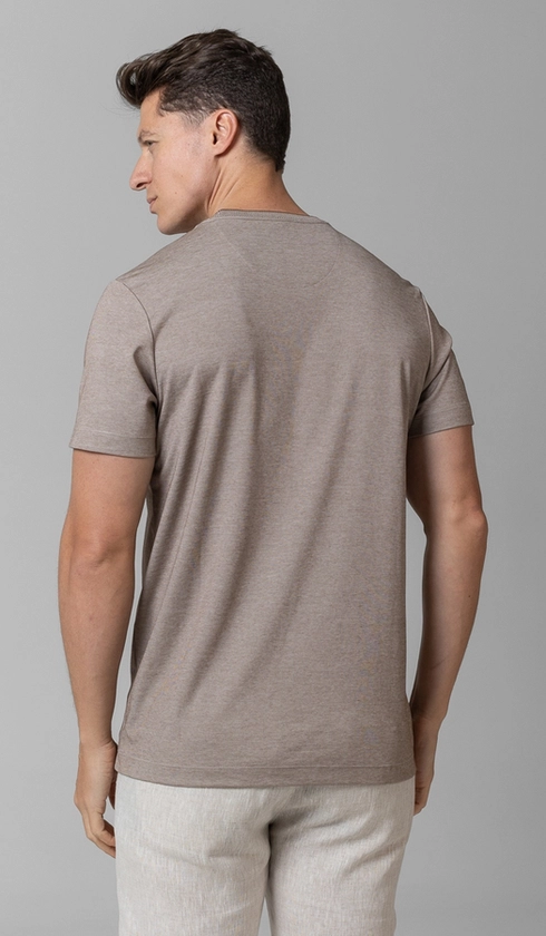 T-Shirt Manga Curta Gola Careca Jet Pima Binada