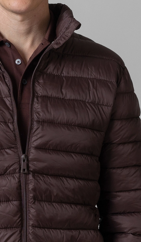 Jaqueta Nylon Puffer sem Capuz