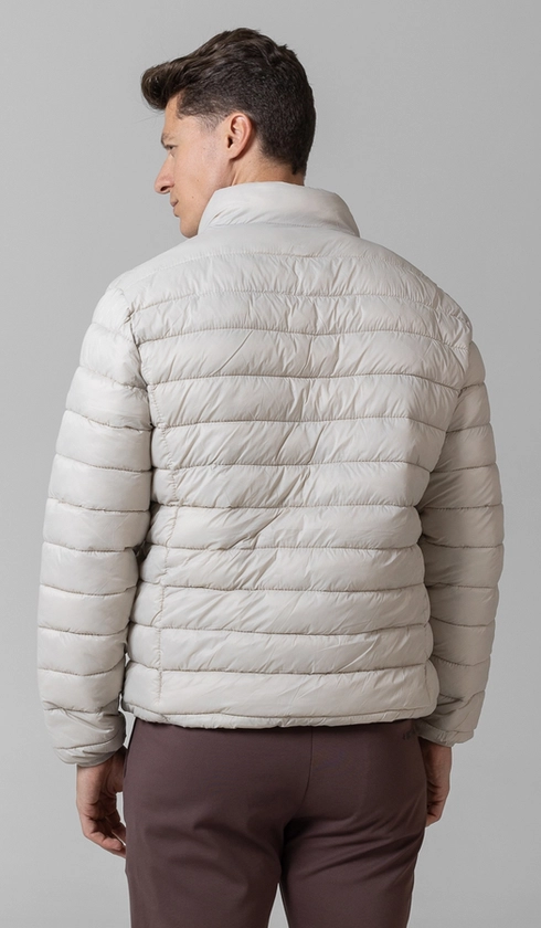 Jaqueta Nylon Puffer sem Capuz