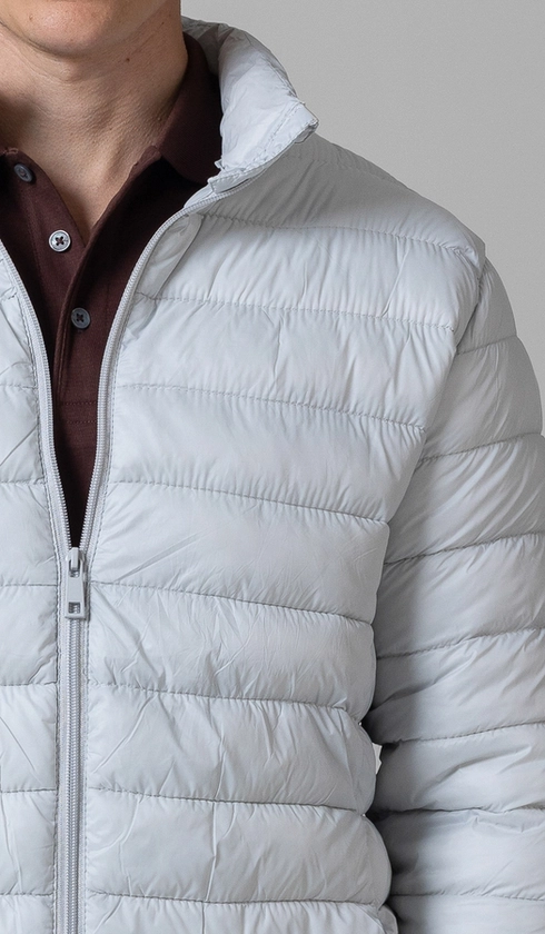 Jaqueta Nylon Puffer sem Capuz