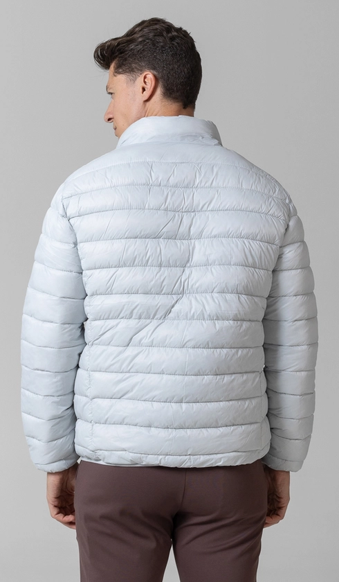 Jaqueta Nylon Puffer sem Capuz
