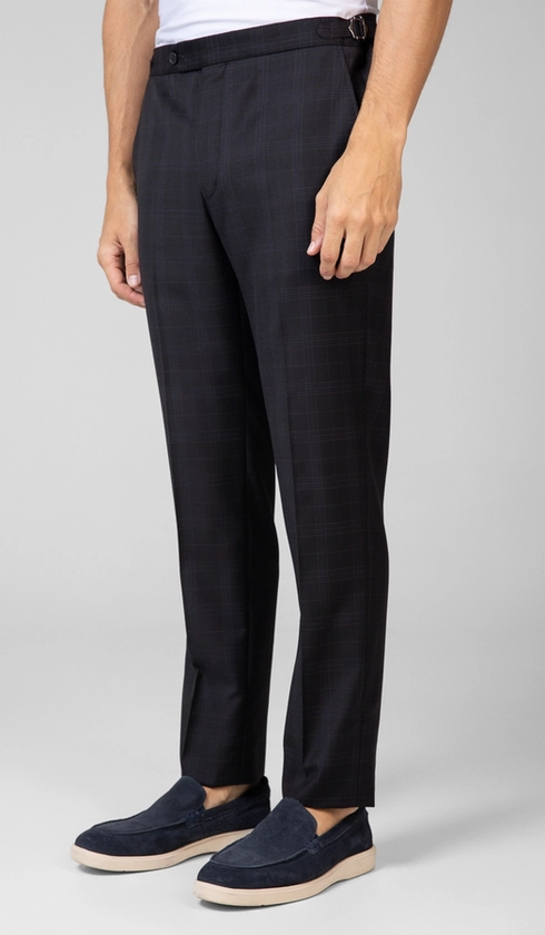 Calça Sport Social Xadrez com Fivela Super 120