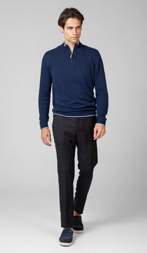 Calça Sport Social Xadrez com Fivela Super 120