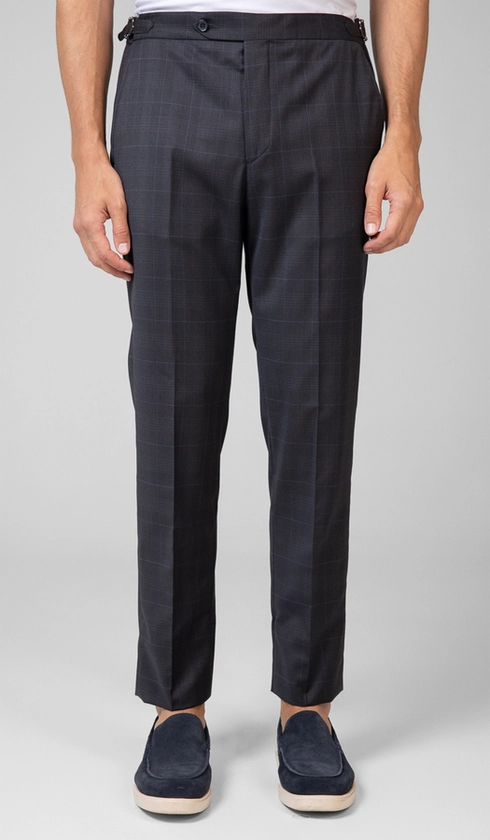 Calça Sport Social Xadrez com Fivela Super 120