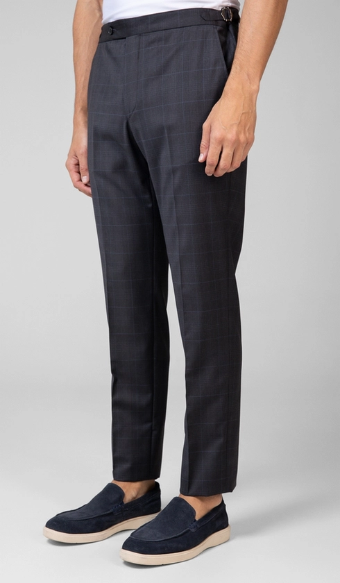 Calça Sport Social Xadrez com Fivela Super 120