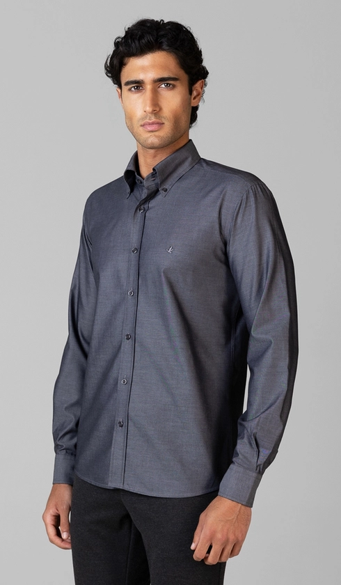 Camisa Manga Longa Lisa Button Down