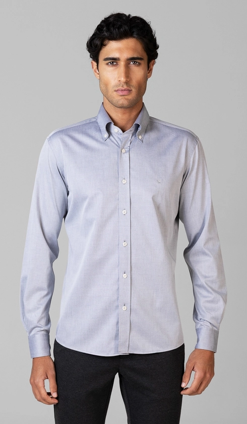 Camisa Manga Longa Lisa Button Down