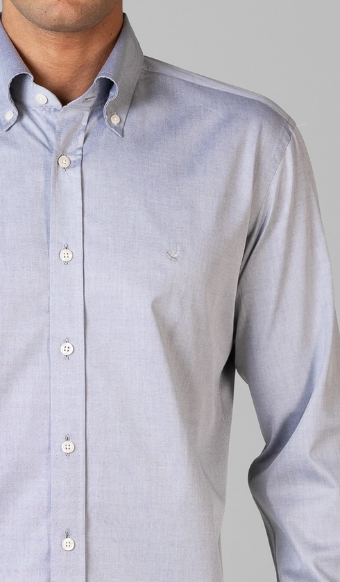 Camisa Manga Longa Lisa Button Down