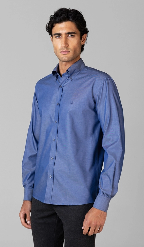 Camisa Manga Longa Lisa Button Down