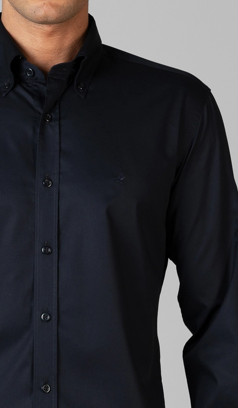Camisa Manga Longa Lisa Button Down
