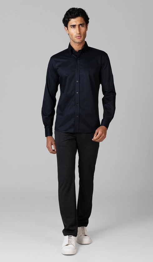 Camisa Manga Longa Lisa Button Down
