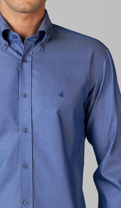 Camisa Manga Longa Lisa Button Down