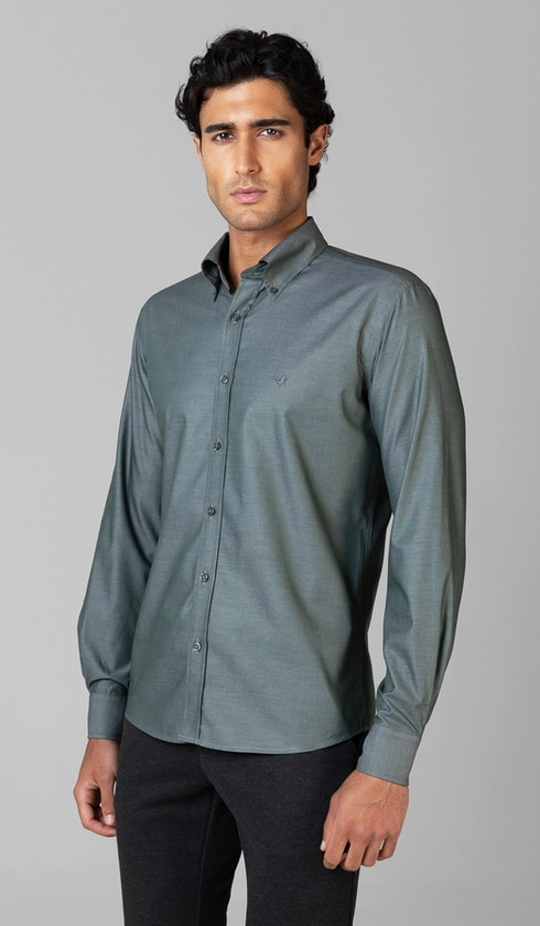 Camisa Manga Longa Lisa Button Down