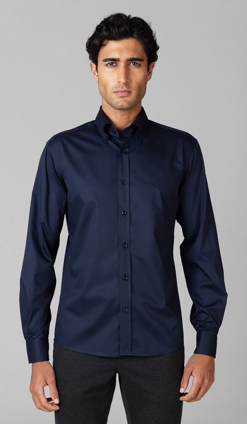 Camisa Manga Longa Lisa Button Down