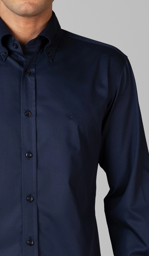 Camisa Manga Longa Lisa Button Down