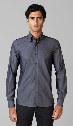 Camisa Manga Longa Lisa Button Down