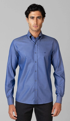 Camisa Manga Longa Lisa Button Down