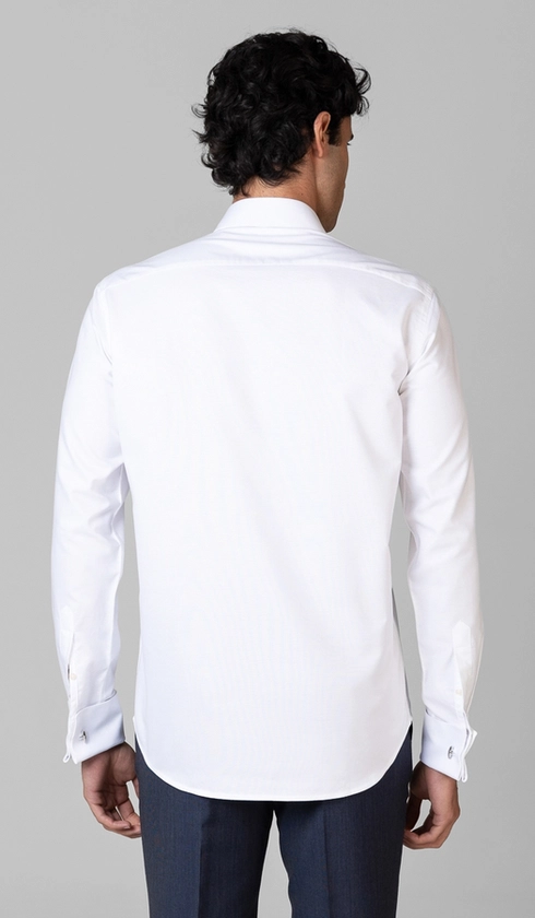 Camisa Social Slim de Punho Duplo