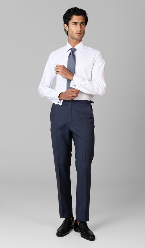 Camisa Social Slim de Punho Duplo