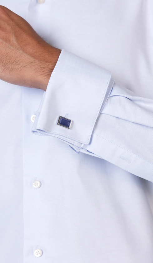 Camisa Social Slim de Punho Duplo