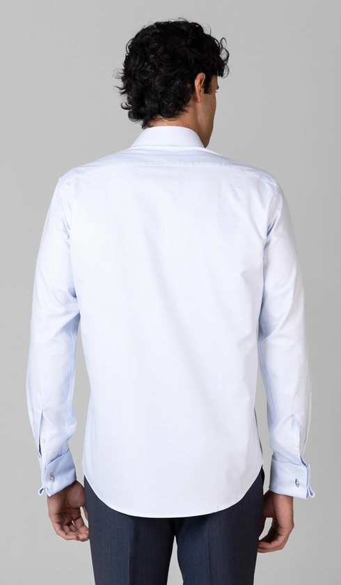 Camisa Social Slim de Punho Duplo