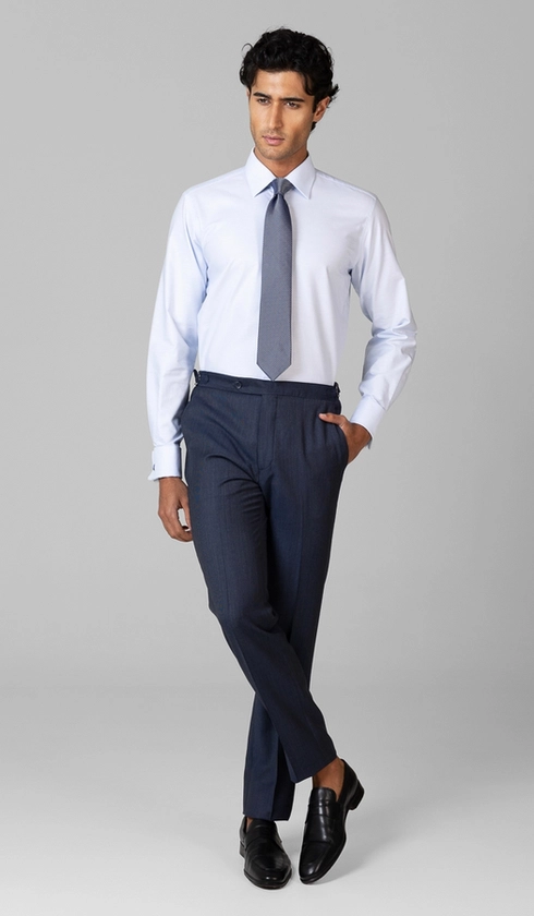 Camisa Social Slim de Punho Duplo